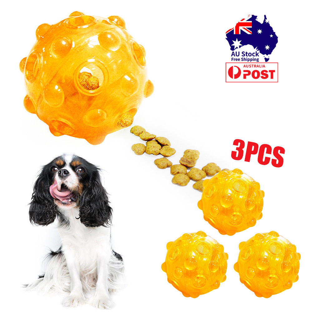 Dog Toy Ball-IQ Treat Balls-Fun Interactive Food Dispensing Dog Toys-R -  4Pawsbox